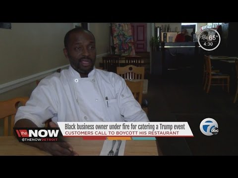 Black business owner under fire after catering a Trump event