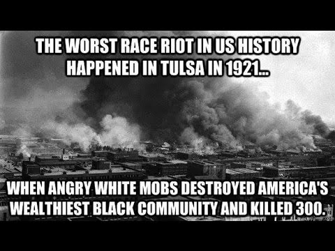 Black Wall Street Racist White People Looting And Burning Down Black Businesses Tulsa Oklahoma