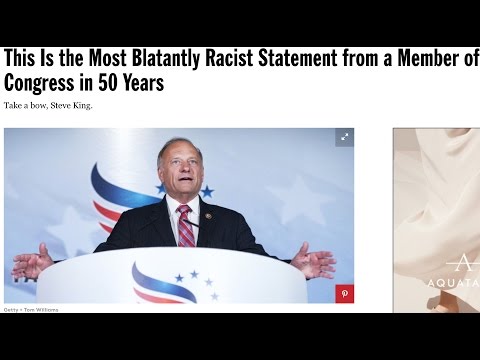 Prof Griff- Steve King says ‘Whites can’t Restore their Civilization with Somebody else’s Babies’