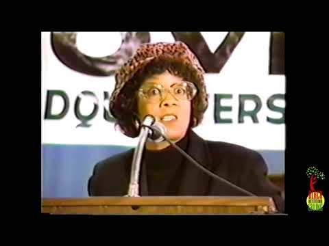 Malcolm X, Nana (Dr.) Julia Hare, and Khalid Muhammad Speaking on the fight for Reparations