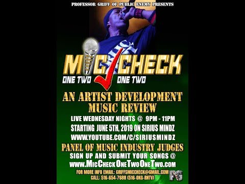 MIC CHECK ONE TWO ONE TWO..w/ Professor Griff