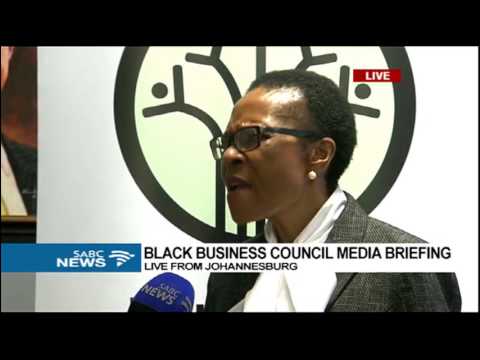 Black Business Council briefs media in Johannesburg